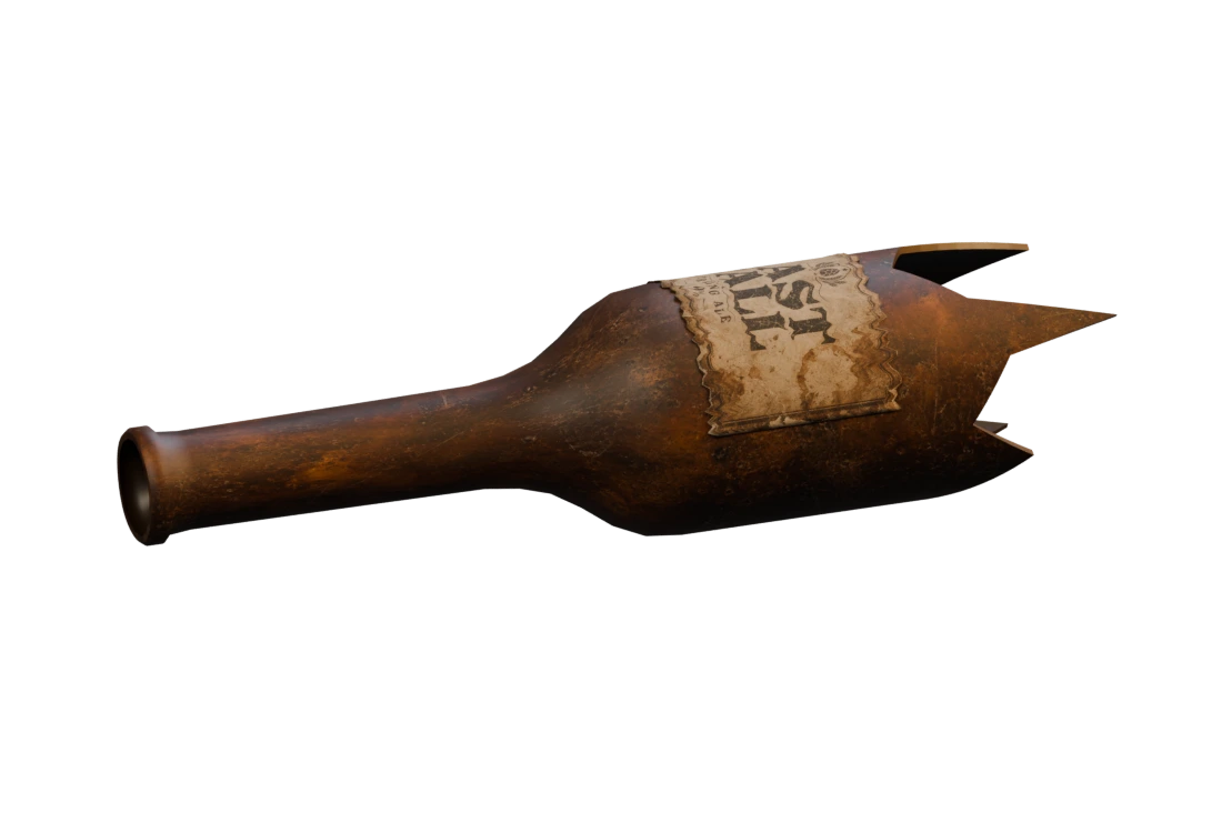 Broken beer bottle melee weapon